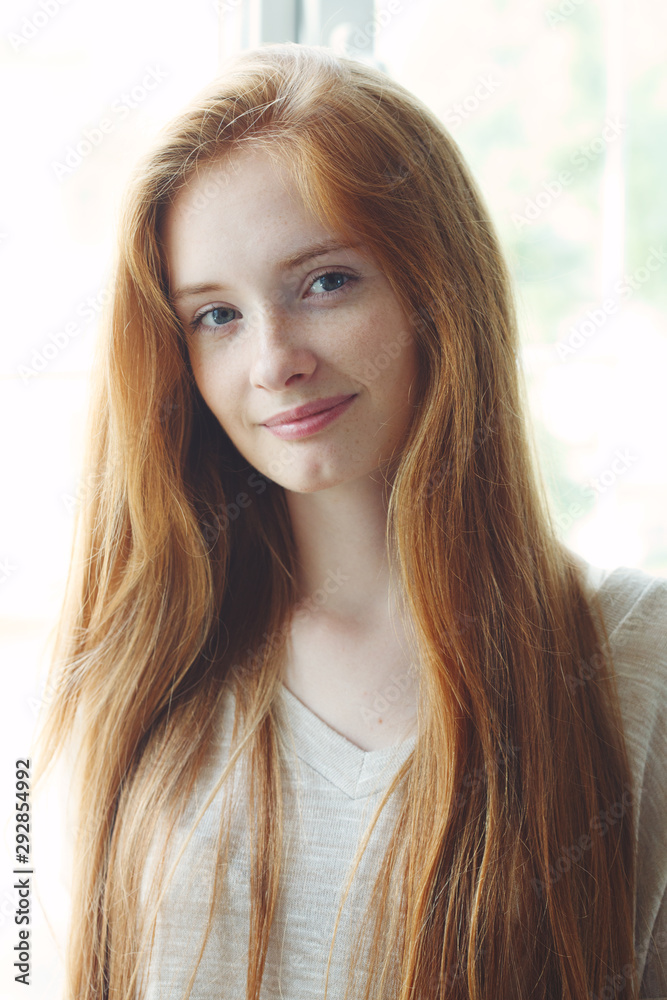 portrait of beautiful smiling redhead girl portrait of beautiful smiling redhead girl