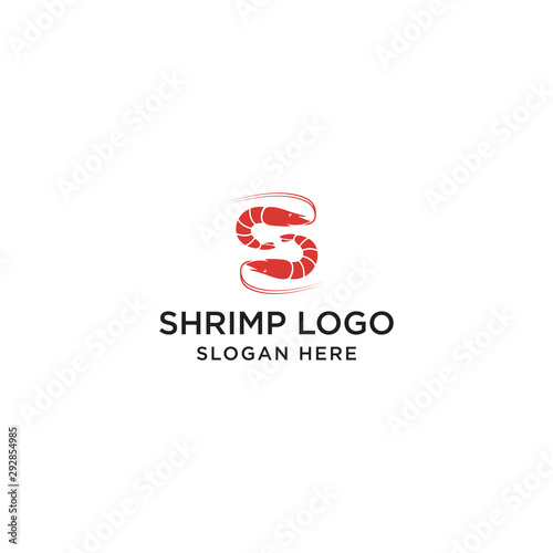 shrimp logo design - vector © Rahil_project