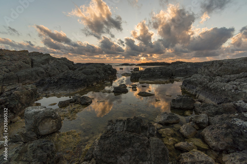 Morning game of light, shadows and reflection.