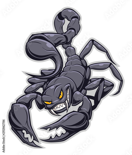 Scorpion cartoon illustration