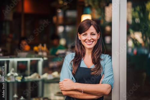 Portrait of a beautiful smiling female small business owner.