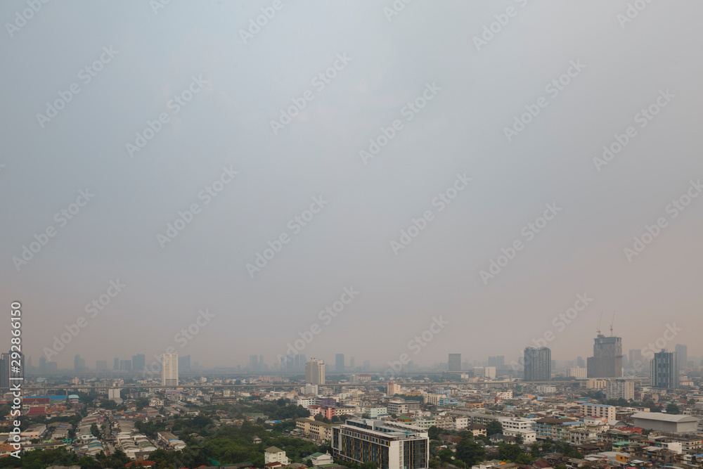 air pollution over Bangkok Thailand, PM2.5, September 2019