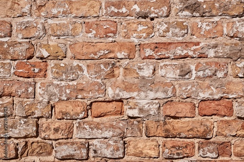 Old brick wall house texture