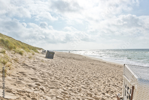 Chairs on beach