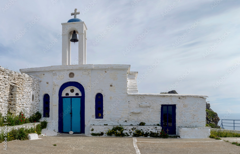 Christian, Orthodox church close-up (Andros Island, Greece, Cyclades)