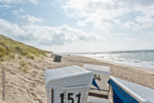 Chairs on beach