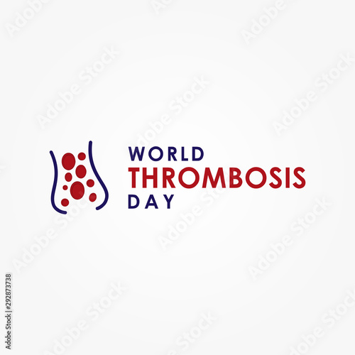 World Trombosis Day Design Template Vector illustration