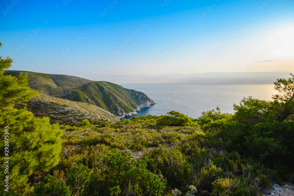 View of Zakhyntos cliffs