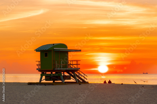 Miami Beach at sunrise © lucky-photo
