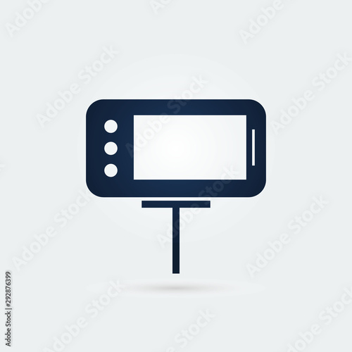 Mobile camera selfi icon. Vector illustration