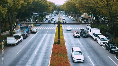 道路のタイムラプス