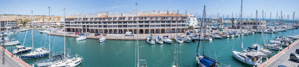 Port of Almerimar, Almería, Spain. Panoramic view.