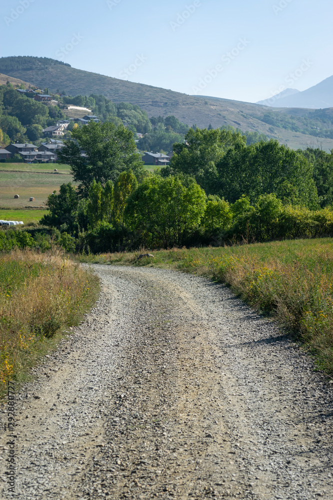 dirt road from Llivia to Estavar - Pyrenes