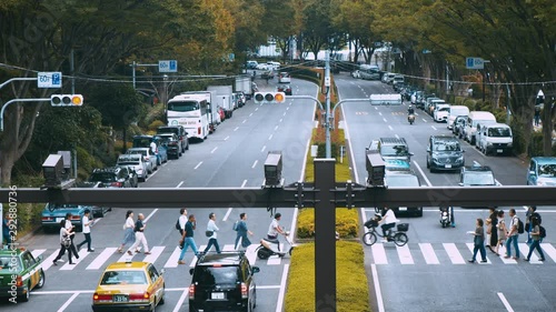 道路のタイムラプス