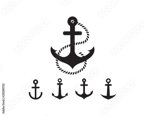 Canvas-taulu Anchor icon graphic design template vector illustration