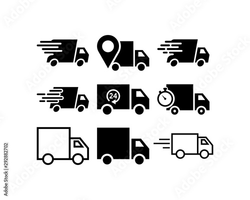 Truck icon design template vector graphic illustration