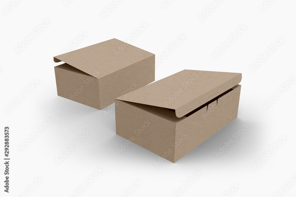 3D illustrator Tasty donut box on white background for your mockup design. Branding 3D illustrator Tasty donut box on white background for your mockup design. Branding