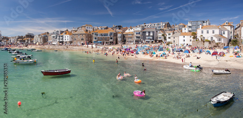 Porthminster beach, St Ives in Cornwall, England photo
