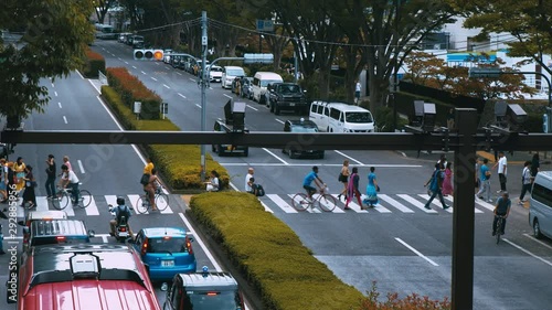 道路のタイムラプス