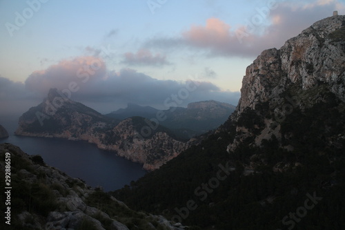Viewpoint to Cap Formentor  West Coast  Mallorca  Spain