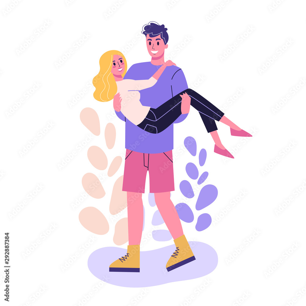 Happy romantic couple. Man and woman on the date Happy romantic couple. Man and woman on the date