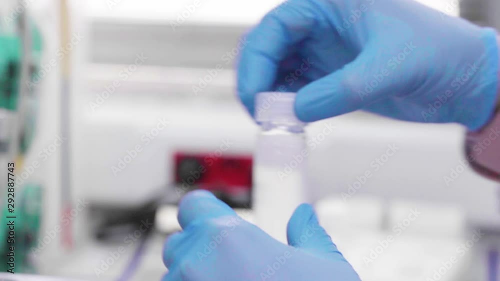 closing the cap of a tube before inserting into spectrometer closing the cap of a tube before inserting into spectrometer