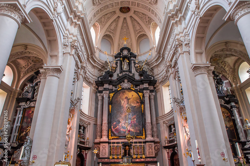 Interiors of Saint Walburga Church, Bruges, Belgium photo