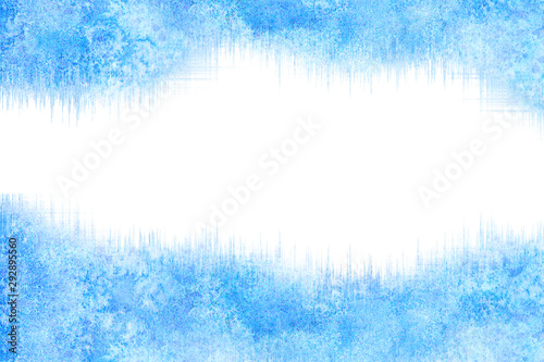 Abstract blue winter frost ...