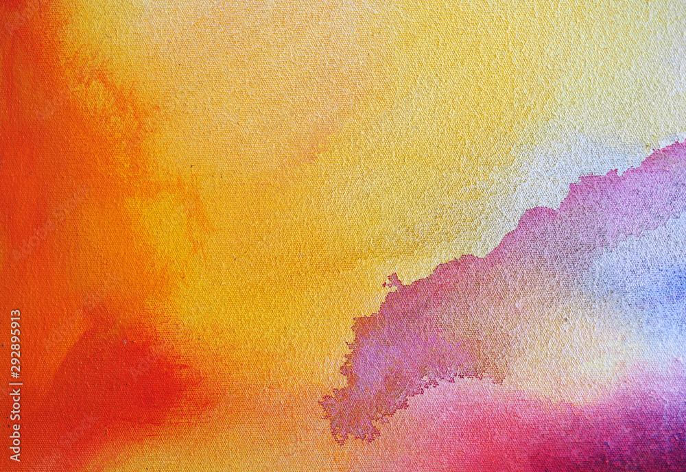 Naklejka premium Watercolor painting on paper abstract background