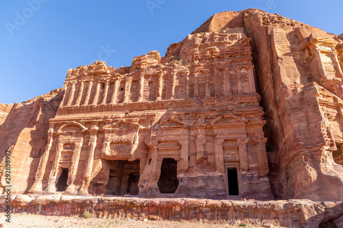 Palace Tomb. Petra, Jordan. Petra is the main attraction of Jordan. Petra is included in the UNESCO heritage list.