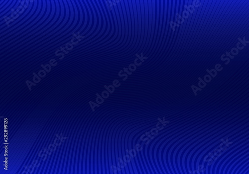Abstract Blue Background with Stripes. Vector Minimal Banner. Minimalist Geometric Texture with Gradient