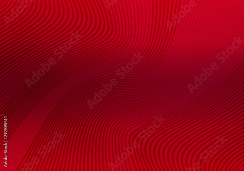 Abstract Red Background with Stripes. Vector Minimal Banner. Minimalist Geometric Texture with Gradient photo