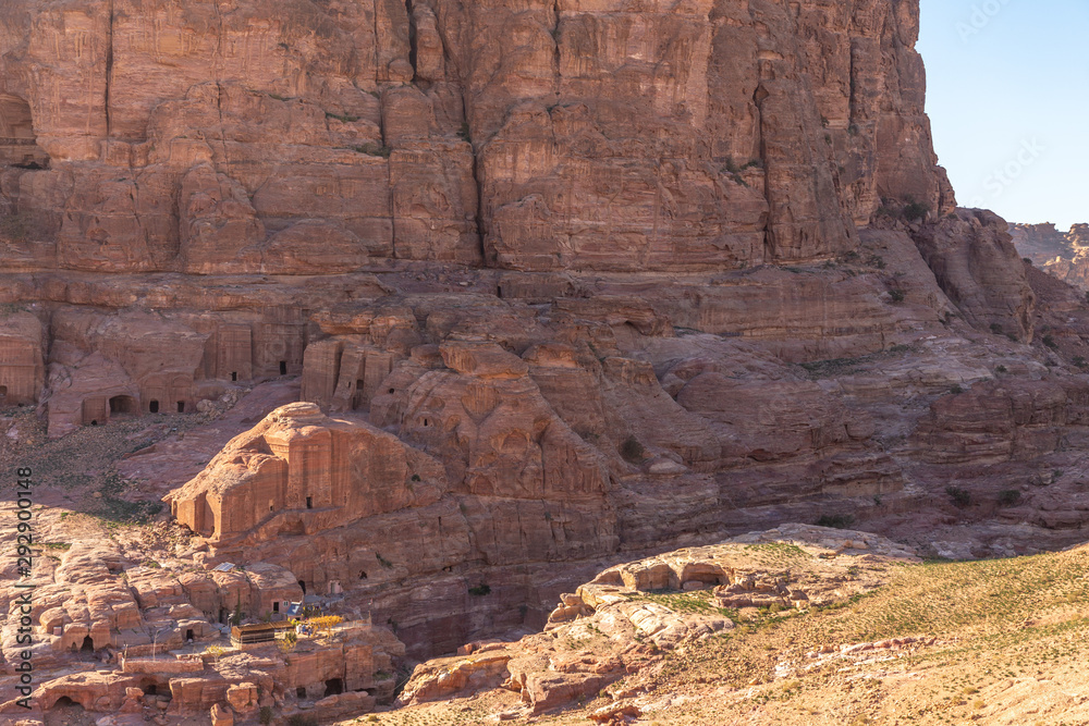 Al Habis fortress (Little Petra). Petra, Jordan. Petra is the main attraction of Jordan. Petra is included in the UNESCO heritage list.