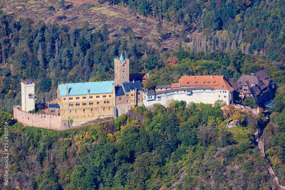 Wartburg Castle, in Eisenach, Germany, where Martin Luther translated the Bible into German.