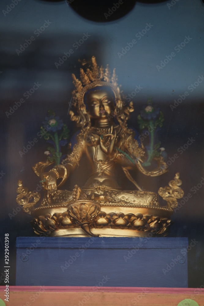 Golden Buddha on the territory of datsan.