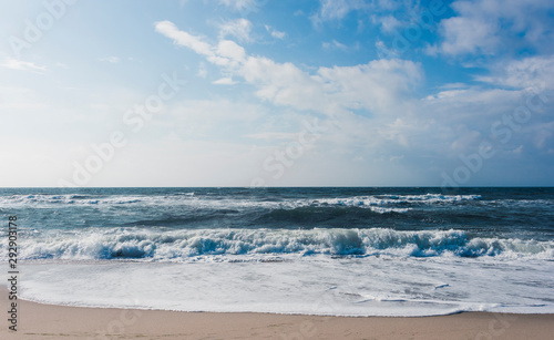 View of beach and clouds