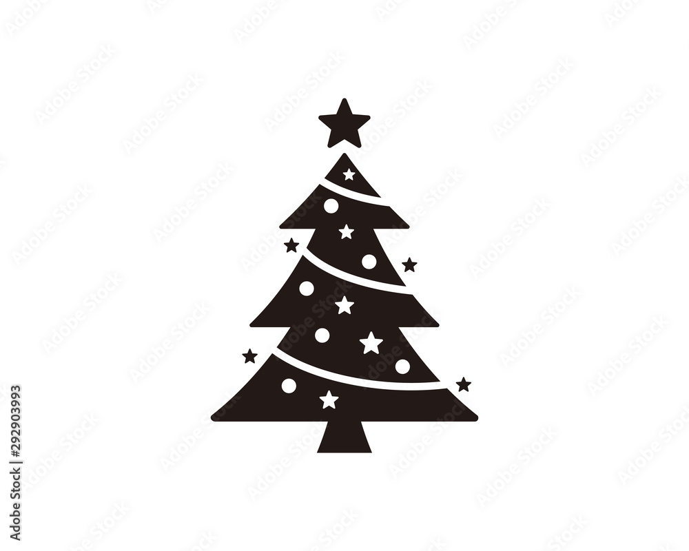Christmas tree icon symbol vector Christmas tree icon symbol vector