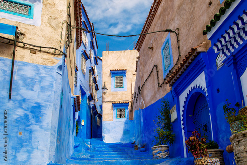 The famous blue city of Chefchaouen. © lizavetta