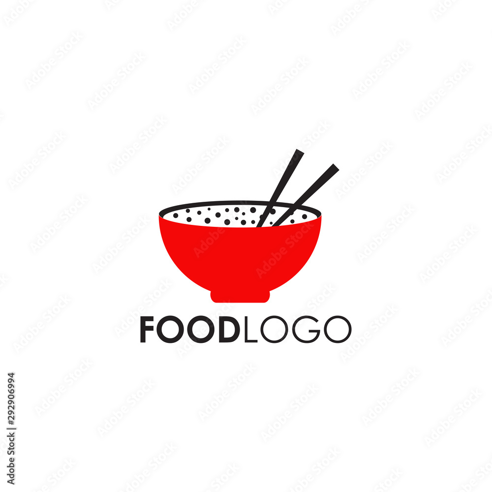 Food logo with using bowl icon vector template Food logo with using bowl icon vector template
