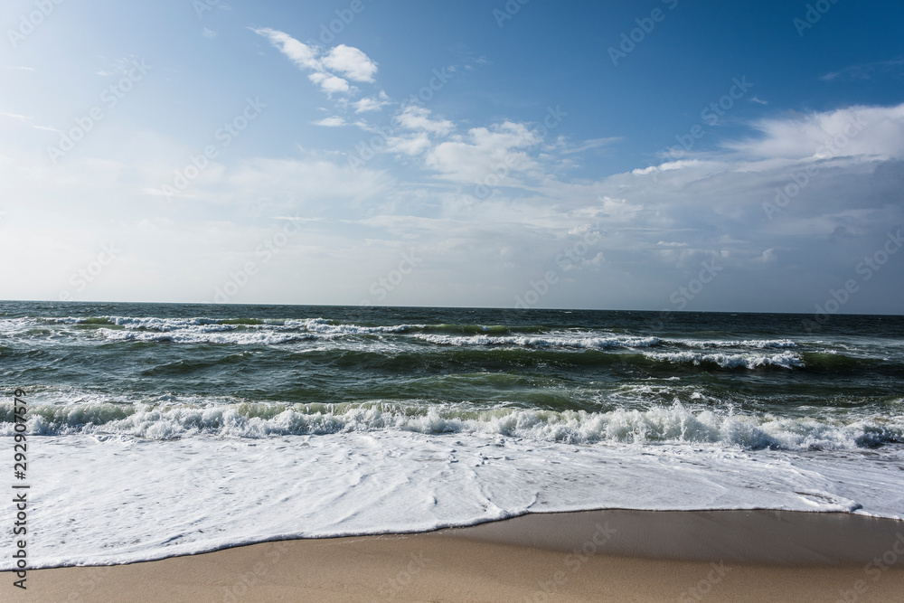 View of beach and clouds