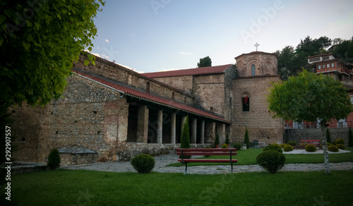 Exterior view to Saint Sophia ortodox church, Ohrid, North Macedonia © homocosmicos