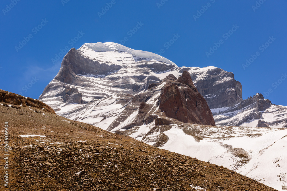 The western face of Maunt Kailash - obrazy, fototapety, plakaty 