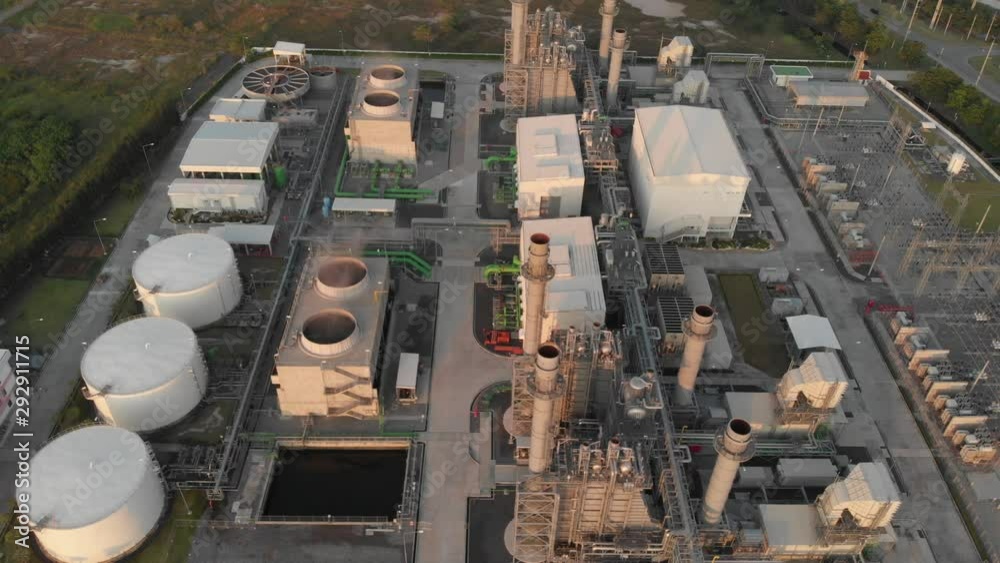 Aerial view Petrochemical plant. Aerial view Petrochemical plant.