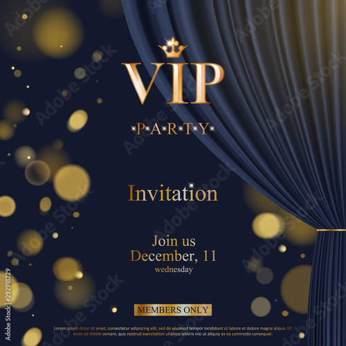 VIP invitation premium design background template.