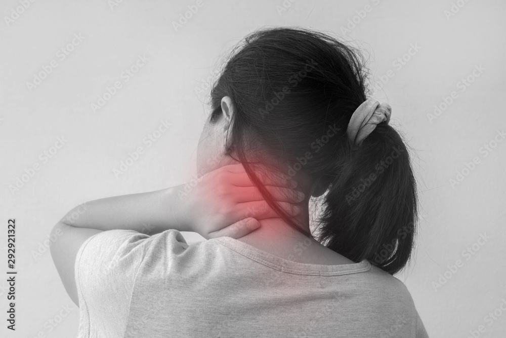 neck pain and office syndrome concept neck pain and office syndrome concept