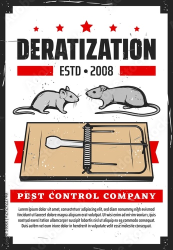 Deratization service, rodent rats extermination