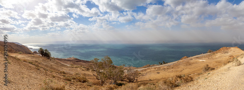 The eastern shore of the Dead sea. Jordan.