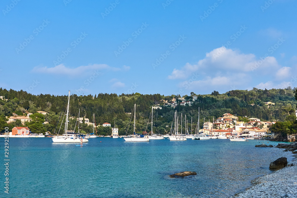 Yachts in Greek harbour 