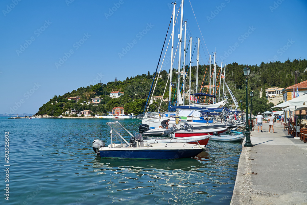 Yachts in Greek harbour