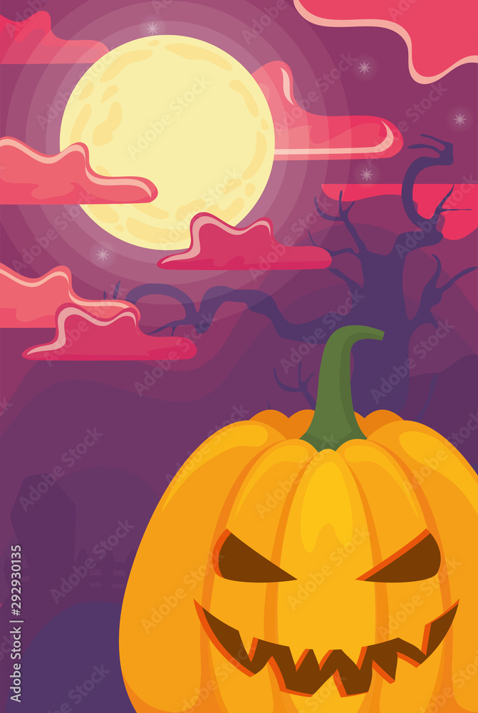halloween pumpkin on halloween scene halloween pumpkin on halloween scene